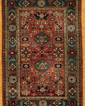 Turkish Hand Knotted Herize Rug