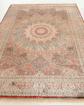 Fine Sino hand knotted Silk Rug, Made from Fine Natural Silk .Size: 6 x 9 Price: $6900