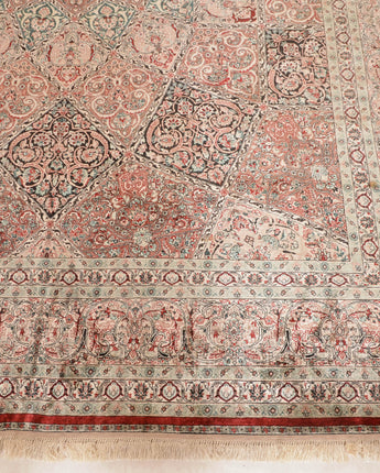 Fine Sino hand knotted Silk Rug, Made from Fine Natural Silk .Size: 6 x 9 Price: $6900