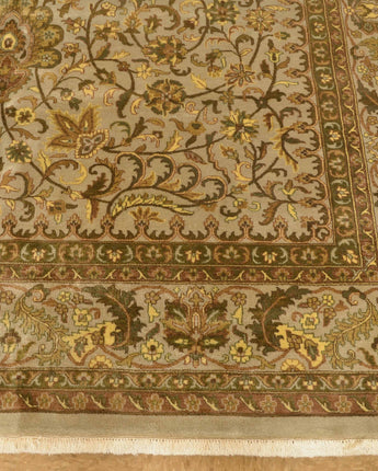 Indo hand knotted rug made from natural wool in India, Size 8 x 10