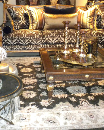 Peshawar chobi design, Hand knotted from natural wool in India 10 x 13.10