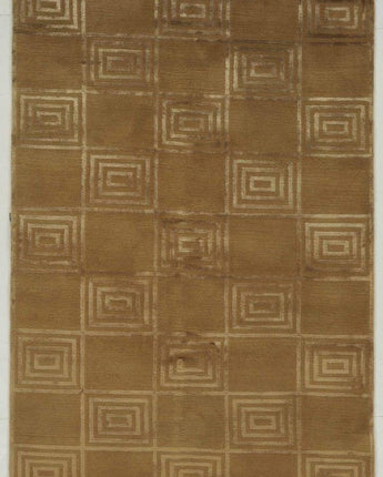 515  Modern design hand knotted from natural wool in India 4x6